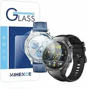 [MIHENCE] Screen Protector Compatible with Huawei Watch GT 5 Pro 46 mm / GT5 46 mm Smartwatch, 9H Anti-Scratch Tempered Glass Film (Pack of 3)