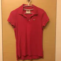 在飛比找蝦皮購物優惠-Hollister 桃紅色POLO 衫 保證正品