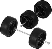 1 Set Car Model Modified Tires Dinosaur Mini Racing Car Wheel Truck Car Wheel Dinosaur Car Supplies Wheel Stroller Cars Dinosaur Costume Kit Black Rubber