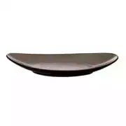 Oneida L6753059358 Rustic Chestnut Porcelain 11.5" Length Oval Plate - 1 Doz