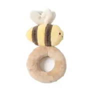 Jiggle & Giggle Polyester Plush Bee Rattle Baby/Infant Sensory Soft Play Toy 0m+