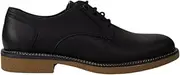 [Hush Puppies] Mens Manchester Black Rub Dress Formal Lace Up Shoes 14 Dress Shoes