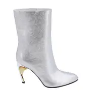 Alexander McQueen Armadillo Side-Zipped Ankle Boots 36,37,39 Gray