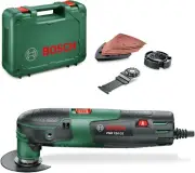 Bosch Electric Oscillating Multi Tool 2X Blades Sand Set Hex Key Depth Stop Case