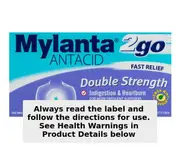 Mylanta 2Go Antacid Double Strength 48 Chewable Tablets