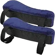 COHEALI Supple Armrest Cushion 2 Pack Memory Foam Elbow Pillow for Office Gaming Wheelchair Height Adjustment for Comfort