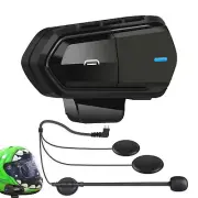 UK Motorcycle Intercom 50M Bluetooth Helmet Headset Motorbike Intercom FM