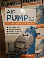 Active Aqua Air Pump 3.2 1 Outlet 50gph