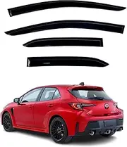 BGGTYRSD Window Visors Rain Guards Deflectors Fits Toyota Corolla Hatchback 2019-2023 2020 2021 2022