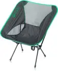 Go! Go! Nature! - Folding Camping Chair, 56 x 61 x 63 cm, Black/Green