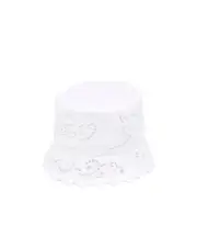 embroidered fisherman hat XL White