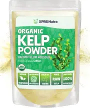 Organic Kelp Powder (Ascophyllum Nodosum) - Seaweed Powder Rich in Iodine, Im...