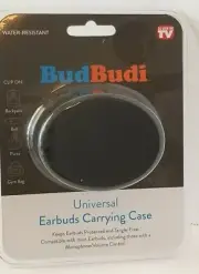 Bud Budi As Seen On TV Universal Earbuds Carrying Case New Wireless Holder New