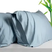 100% Viscose Made from Bamboo Breathable Pillowcases Standard Size Set of 2-P...