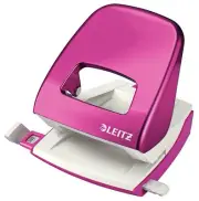 Leitz Hole Punch, 30 Sheets, Guide Bar with Format Markings, Metal, WOW Range, 5