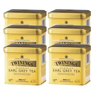 TWININGS 唐寧伯爵紅茶-英國皇室御用茶 EARL GREY TEA 500g/罐6入裝-期限：20250307