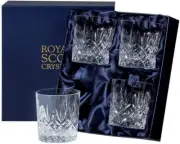 Edinburgh 4 Large Crystal Tumblers 95 Mm, 11Oz (Presentation Boxed)