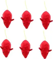 Toyvian 6Pcs Funny Plush Mouse Cat Lightweight Chewing for Cats Interactive Plaything to Stimulate Hunting Instincts Cat Supplies for Indoor Cats