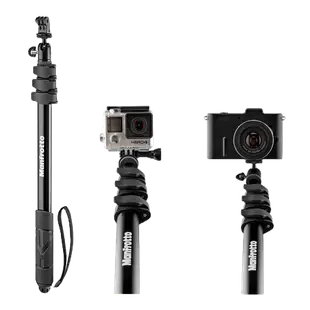 Manfrotto 現貨 MPCOMPACT-BK 2合1自拍棒 單腳架 Gopro自拍桿 [相機專家] [公司貨]