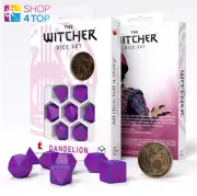THE WITCHER DICE SET DANDELION THE CONQUEROR OF HEARTS RPG GAMES Q-WORKSHOP NEW