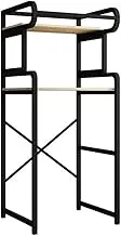 Hokcus Multi-Functional Shelf Washer Storage Frames for Over Toilet,Storage Toilet Shelf 2-Tier,Widened Space-Saving Shelves Floor-Standing Drum Storage Corner Commode Shelf,in Bat