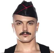 [Prowler] RED Triangle Cap Black/Red Medium RED Range of Leather, Black, One size
