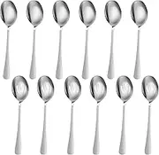 12 Pcs Serving Spoons Set includes 6 Serving Spoons and 6 Slotted Spoons,Stainless Steel Buffet Spoons Dishwasher Safe Serving Spoons Versatile Serving Utensils for Parties Picnics Gatherings