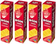 4 HROOM CHIPS Bacon Flavor Thin Strips Potato Chips Crisps Snacks 50g 1.7oz