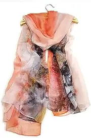 Women's Scarves, Fashion Printing Long Thin & Light Wraps Scarfs Shawl Scarf Stoles Wrap for Mum Friend Lovers,B,110 * 175CM