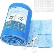 UCINNOVATE MERV 8 Electrostatic Air Vent Filters, 12" x 140" Cut to Size Fit Floor Vent Filters, Wall HVAC Furnace Vents, Floor Registers, Celling with 66Pcs Adhesive Hooks