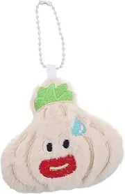 BESTOYARD Adorable Plush Garlic Keychain Pendant for Backpack Unique Cartoon Key Decoration Durable Plush Bag Accessory Creative Keyring for Car Keys and Everyday Use