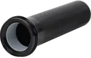 THRASHIN SUPPLY CO. TSC-2704-1 Throttle Tube - Knurled - 1" - TBW - Black
