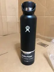 BRAND NEW Hydro Flask 24oz Standard Mouth Insulated Water Bottle Black