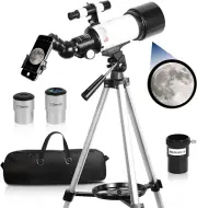 Telescopes for Kids and Beginners 70Mm Aperture 400Mm AZ Mount Fully Multi Co...