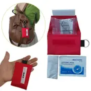 10 pcs CPR Face Mask Key Chain Kit with Gloves One Way Valve Face Shield Mask