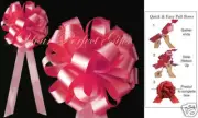 SOFT RED ROSE 8" WEDDING PULL PEW BOW BRIDAL SHOWER