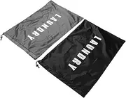 [VALICLUD] 2pcs Drawstring Laundry Bag Mesh Laundry Basket Laundry Baskets Travel Laundry Bags Travel Bag Mesh Laundry Bags Large Laundry Bags Dirty Cloth Bag Travel Garment Bag Oxford Cloth