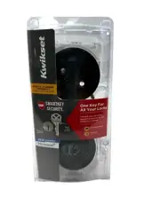 Kwikset Deadbolt Single Cylinder with SmartKey Black Matte 96600-761 New
