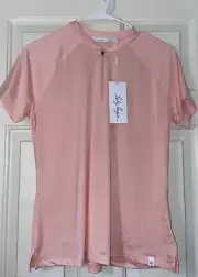 Lady Hagen Woman's Dri-Fit Golf Polo Shirt Blushing Peach Size Med NWT