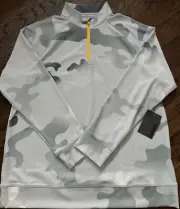 NWT G/Fore Gradiant Camo Pullover Half Zip Nimbus Grey Mens Size XXL