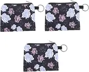 [TOGEVAL] 3pcs Ladies Purse Wallet Coin Purse for Women Compact Travel Cosmetic Organizer Zipper and Coin Holder
