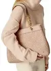 NWT $598 TORY BURCH Fleming Tote Bag Leather Chain Strap NEW MINK