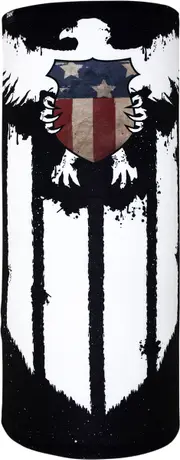 Zan Headgear Motley SportFlex Shield, multifunctional headwear , color: Black/White/Red/Blue , size: One Size