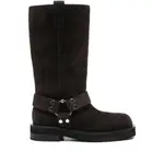 [3juin] 3juin Demi Buckle-strap Suede Boots 40 IT BROWN