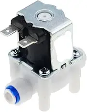 1/4" Normally Closed Electric Solenoid Valve Magnetic DC12V 24V AC220V Water Air Inlet Flow Switch for Washing Machine Dispenser(DC 24V)