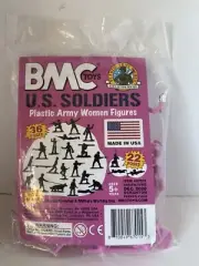 BMC "1/32 Army Women (Bubblegum Pink)" 36pc Toy Soldiers