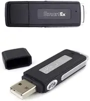SMARTEX Digital Voice Recorder Mini Voice Recorder with 8 GB / 150 Hours USB Audio - Microphone spy, Voice Recorder USB Flash Drive 2 in 1