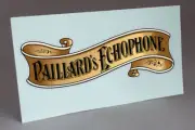 PRE CUT PAILLARD'S ECHOPHONE BANNER PHONOGRAPH WATER SLIDE DECAL