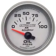 Autometer Ultra-Lite II Oil Pressure Gauge - 0 - 100 PSI, 2 1/16 Inch, AU4927