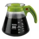 【TIAMO】耐熱玻璃咖啡壺 通過SGS檢測/HG2222G(800cc/綠)|Tiamo品牌旗艦館